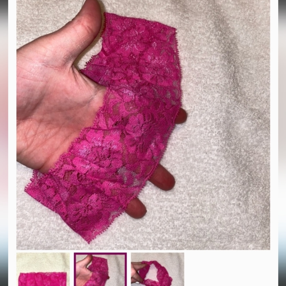 Laced Hot Pink headband